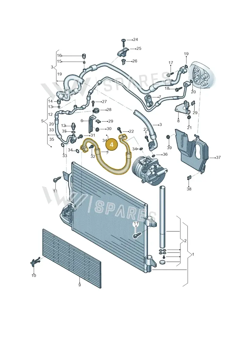 5C0820721AS — Volkswagen Beetle (2016-2019) diagram 801260041, position 4