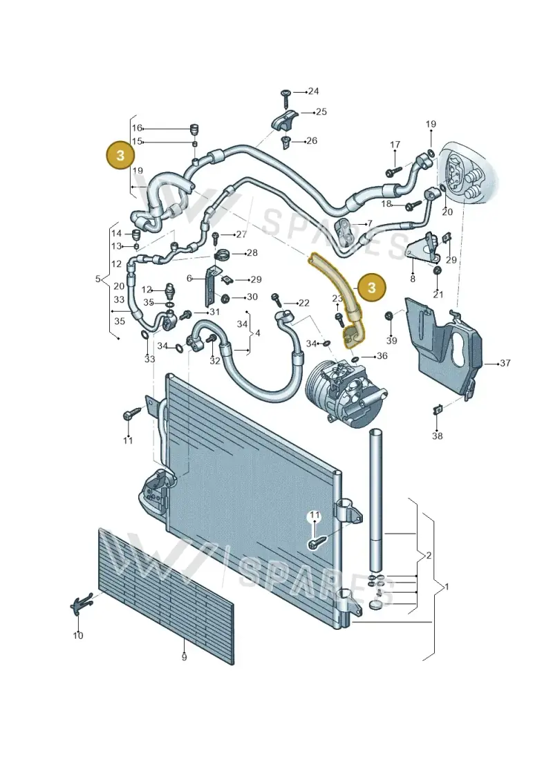 5C0820743BP — Volkswagen Beetle (2016-2019) diagram 801260041, position 3