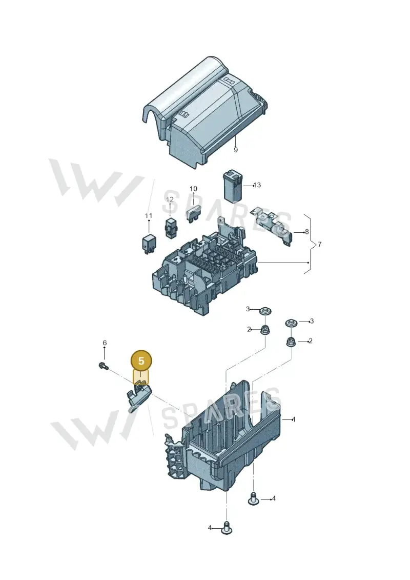 5C0906393 — Volkswagen Beetle (2016-2019) diagram 801937200, position 5