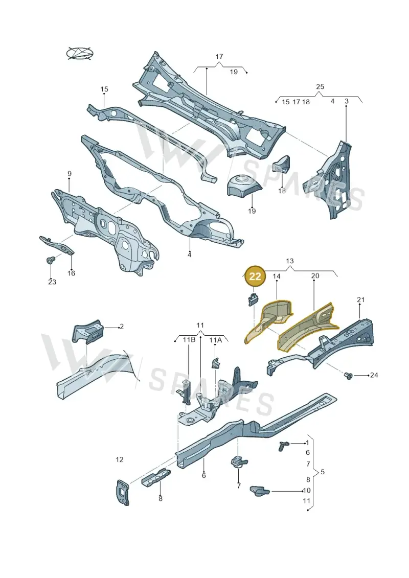 5C0906393 — Volkswagen Beetle (2016-2019) diagram 715803000, position 22