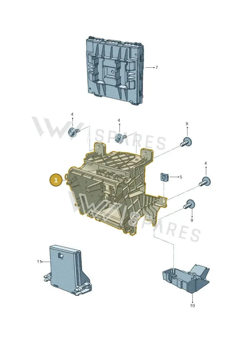 5C0907371B — Volkswagen Jetta (2013-2014) diagram 692937500, position 1