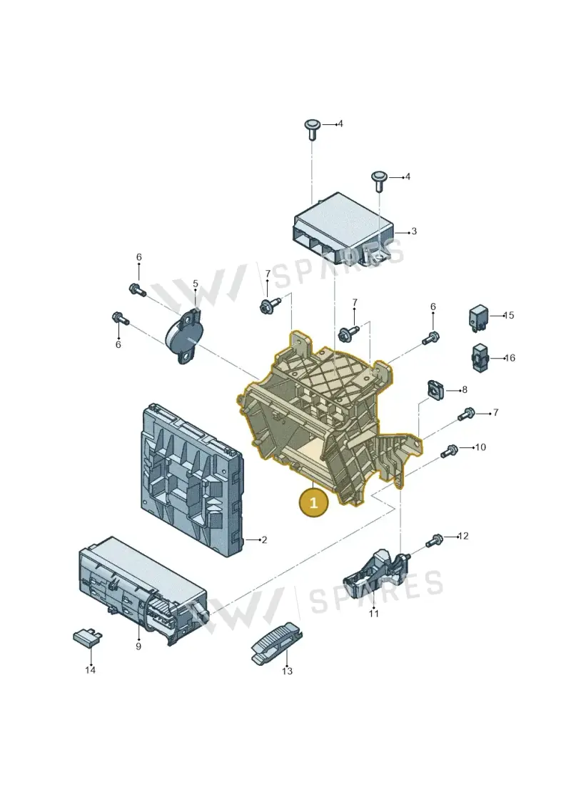 5C0907371B — Volkswagen Beetle (2016-2019) diagram 801937000, position 1