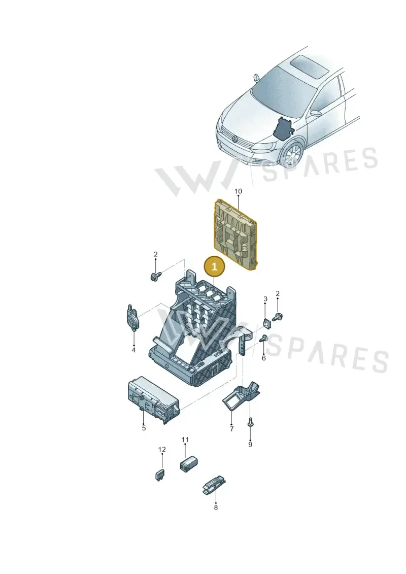 5C0907713 — Volkswagen Jetta (2014-2017) diagram 789937000, position 1
