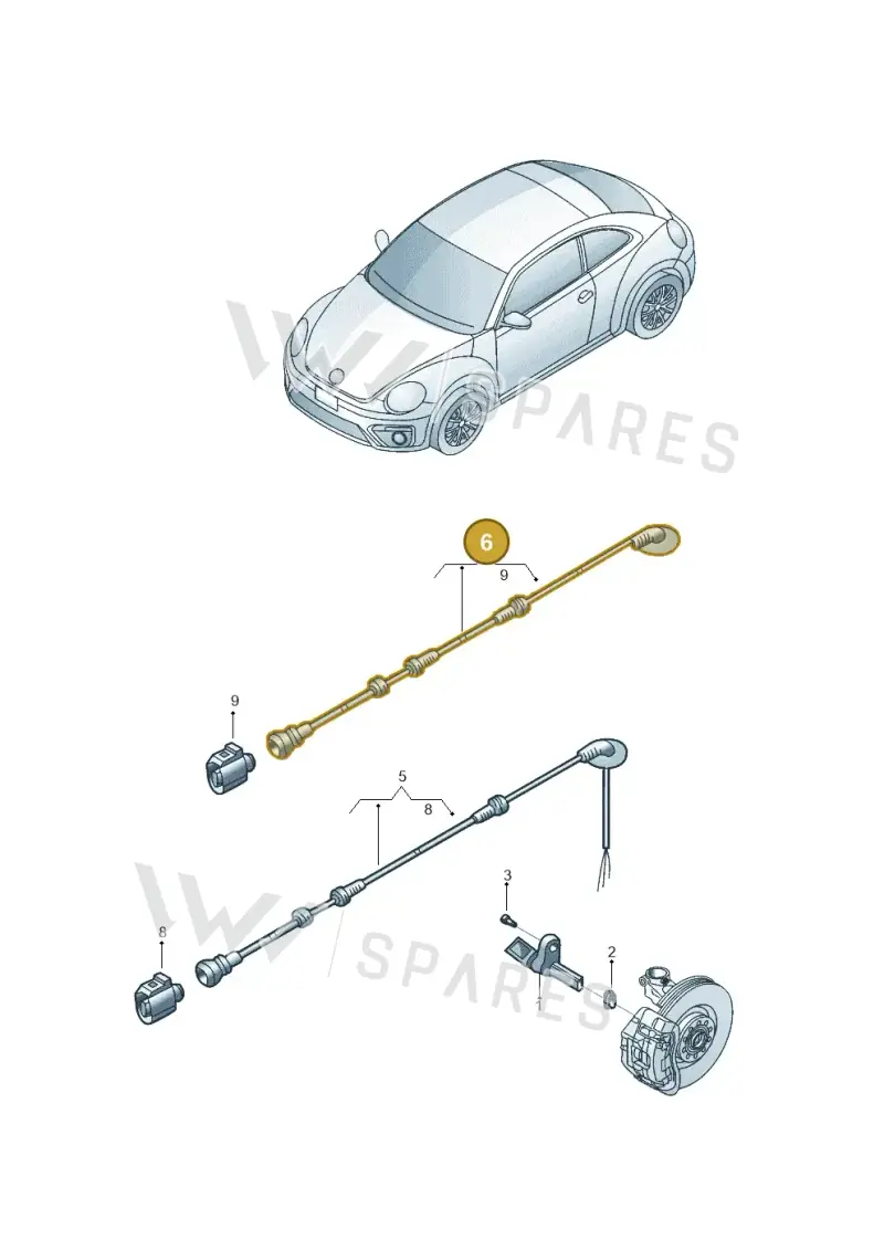 5C0927904C — Volkswagen Beetle (2016-2019) diagram 801927010, position 6