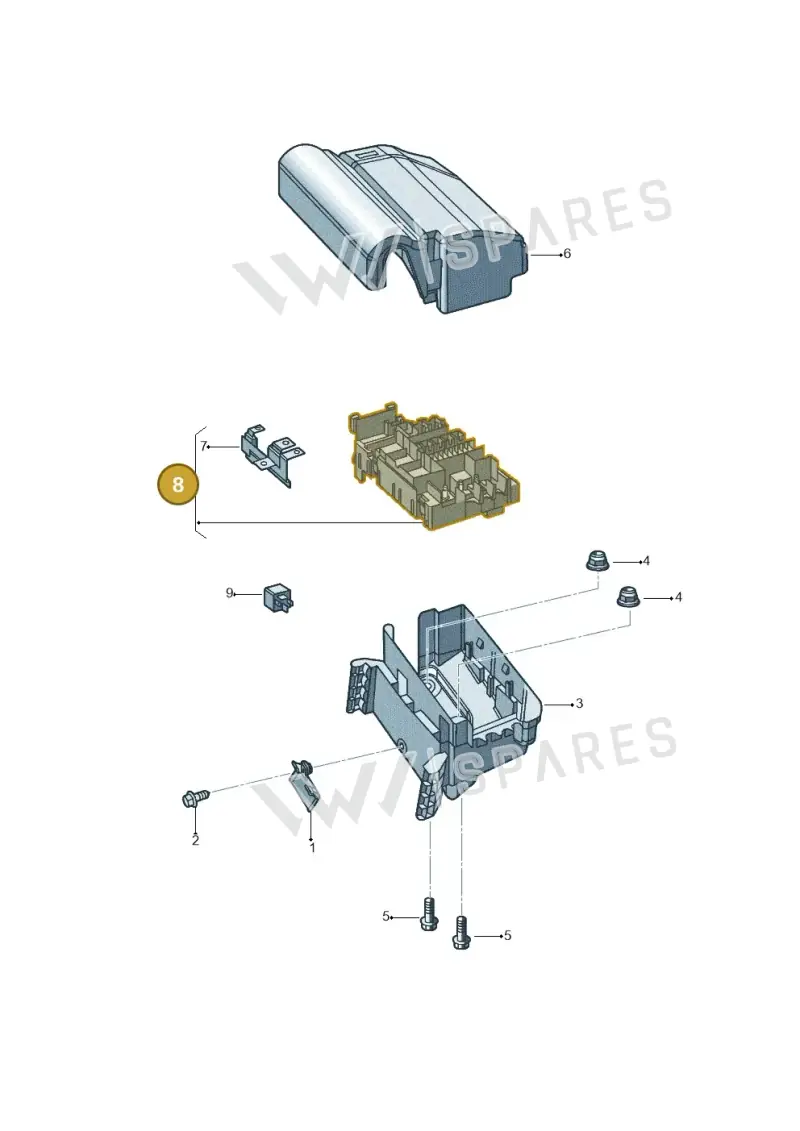 5C0937819D — Volkswagen New beetle (2011-2016) diagram 715937200, position 8