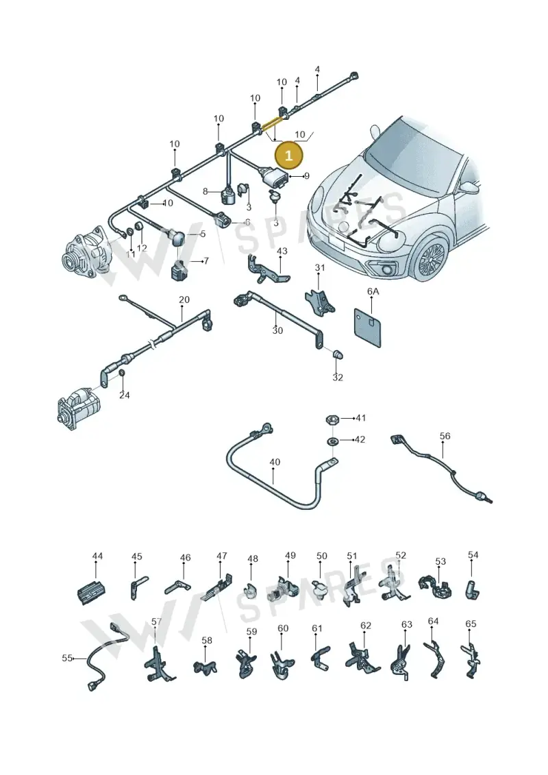 5C0971230FG — Volkswagen Beetle (2016-2019) diagram 801971010, position 1