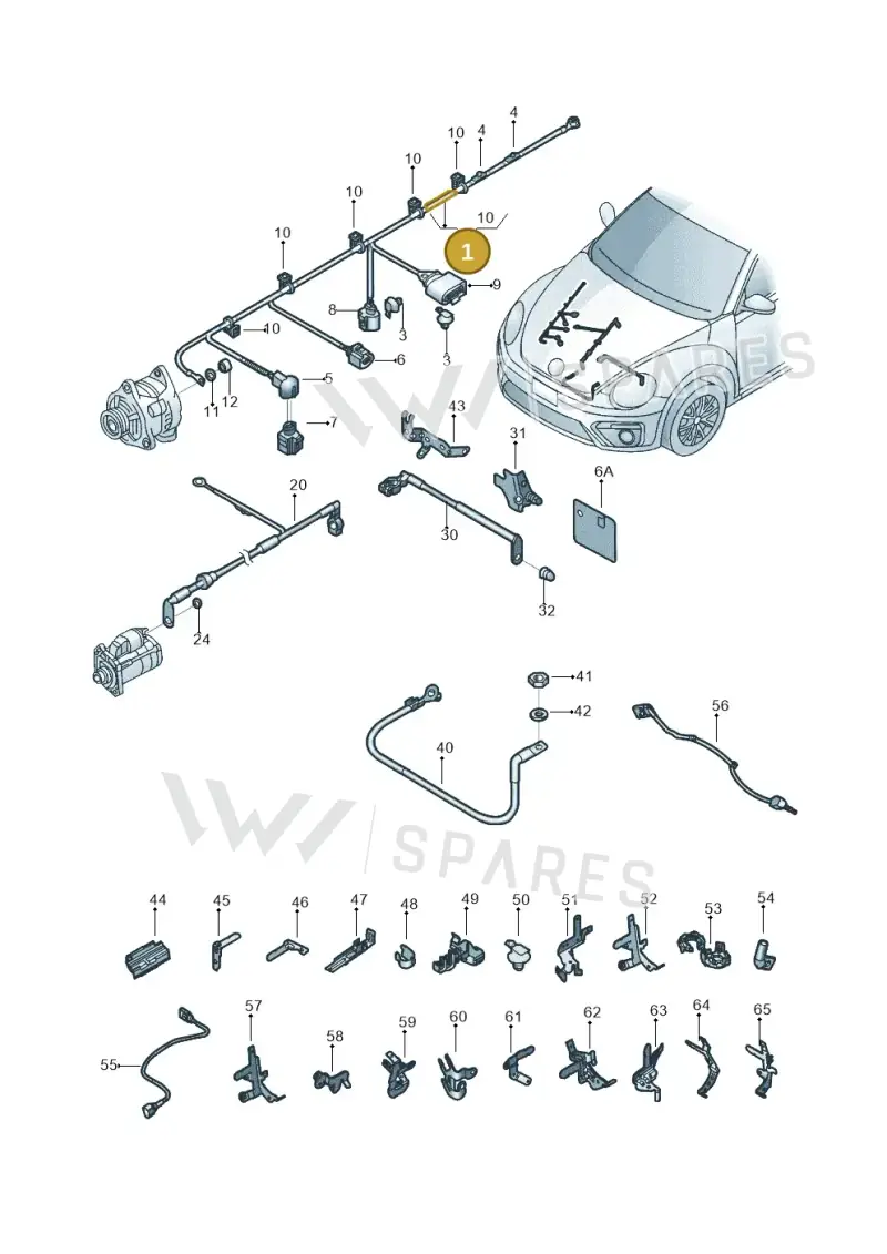 5C0971230GJ — Volkswagen Beetle (2016-2019) diagram 801971010, position 1
