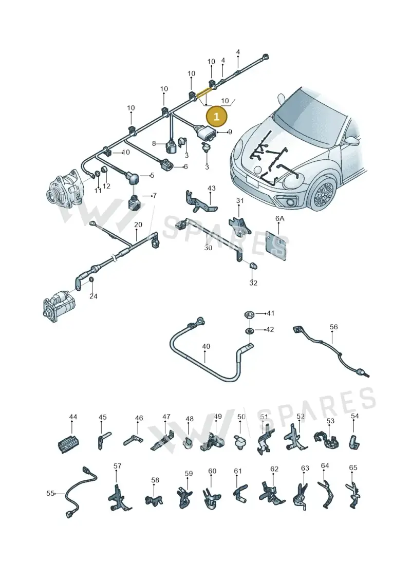 5C0971230HS — Volkswagen Beetle (2016-2019) diagram 801971010, position 1
