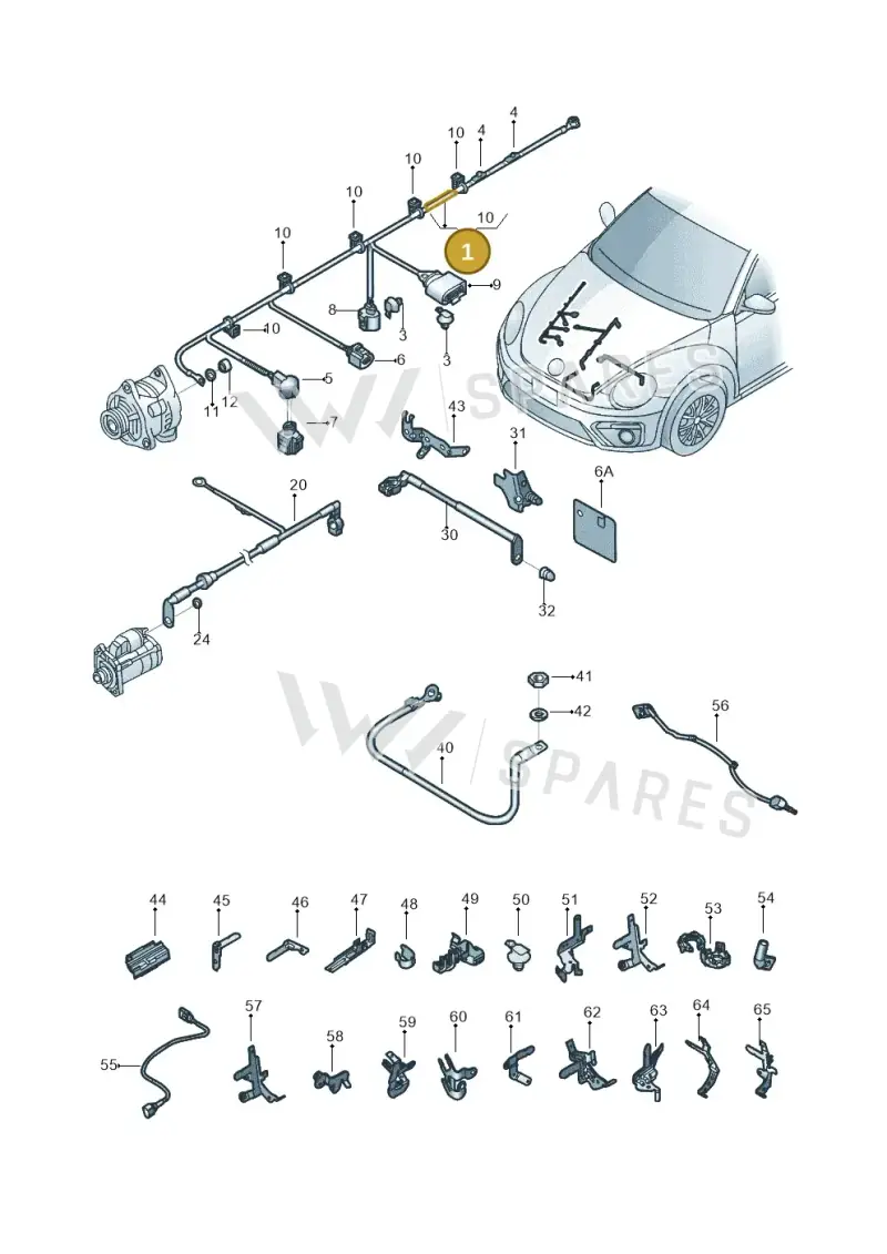 5C0971230JP — Volkswagen Beetle (2016-2019) diagram 801971010, position 1