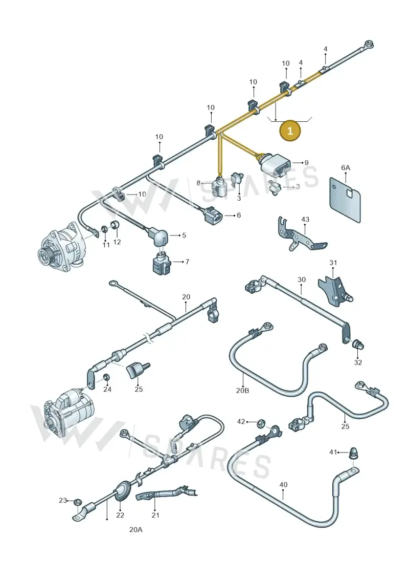 5C0971230L — Volkswagen Jetta 1.4 (2013-2015) diagram 409972000, position 1