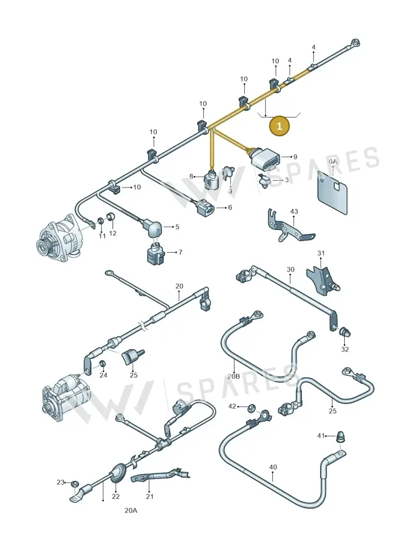 5C0971230N — Volkswagen Jetta (2013-2014) diagram 409972000, position 1