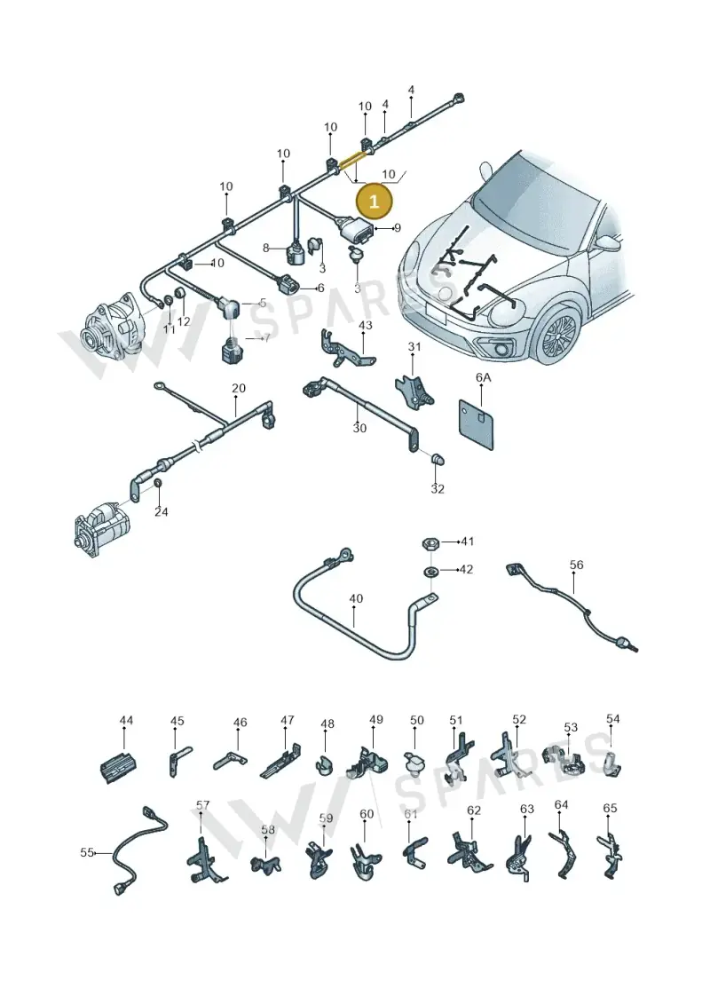 5C0971230P — Volkswagen Beetle (2016-2019) diagram 801971010, position 1