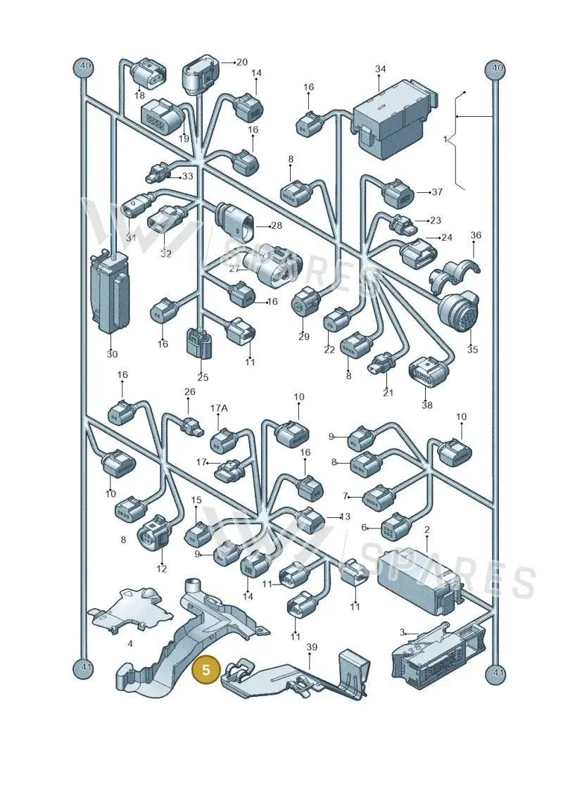 5C0971615H — Volkswagen New beetle (2011-2016) diagram 715971810, position 5