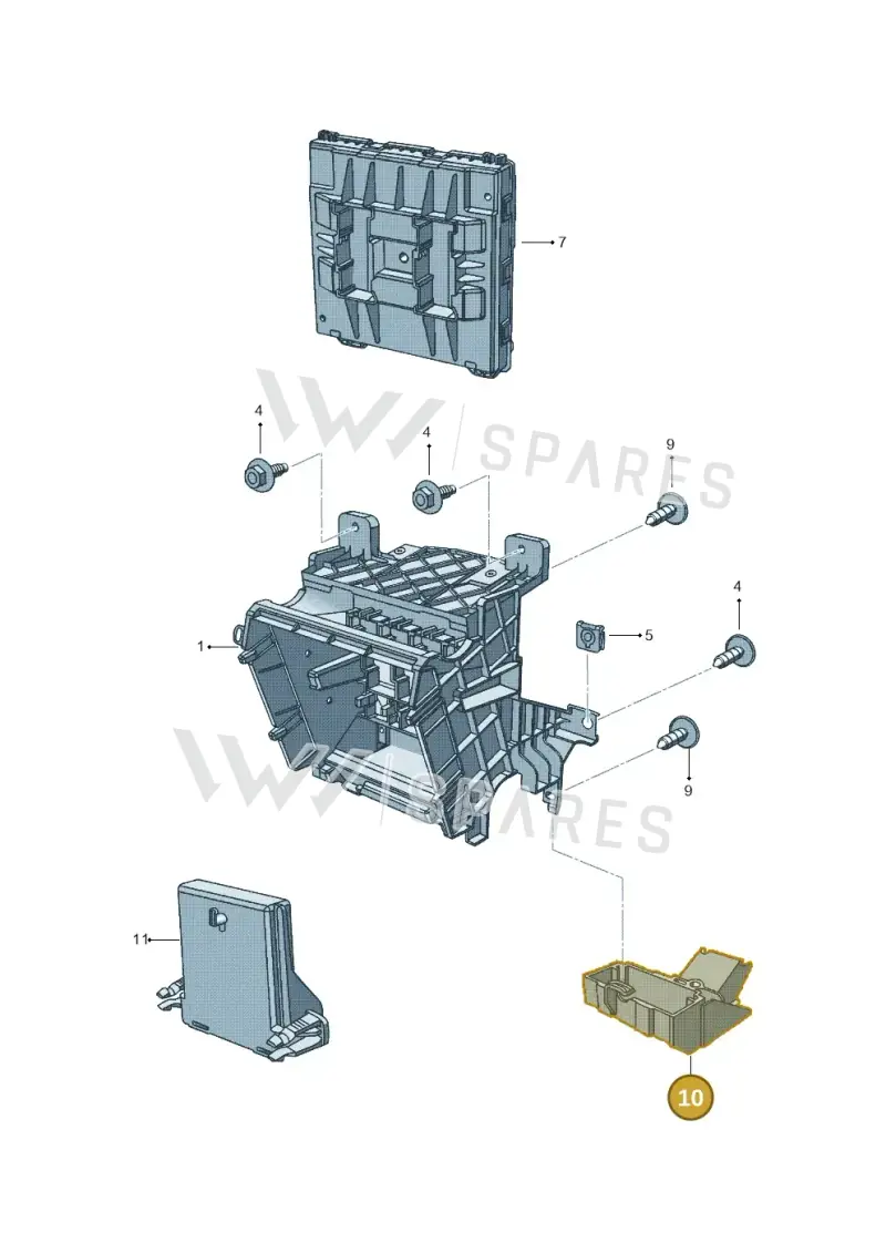 5C0971845 — Volkswagen Jetta (2013-2014) diagram 692937500, position 10