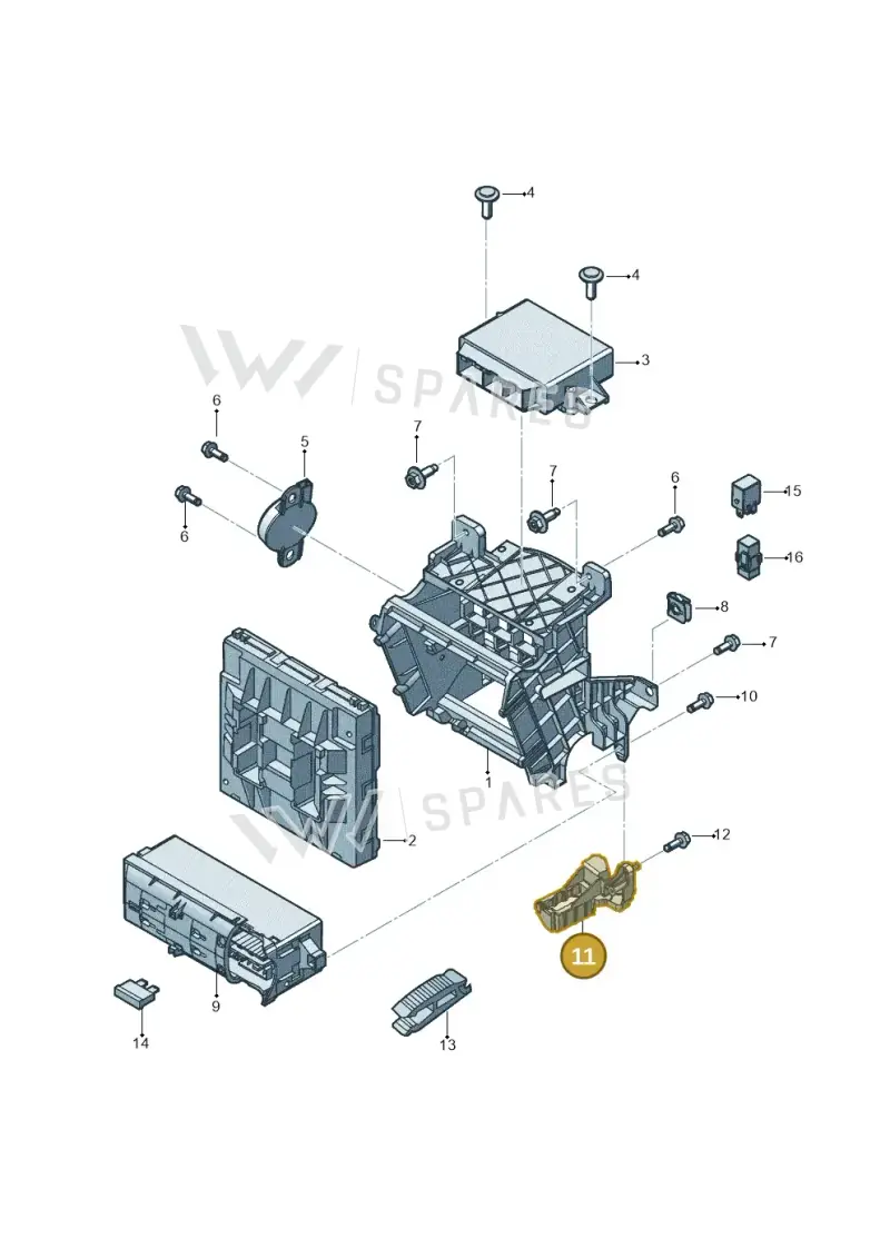 5C0971845 — Volkswagen Beetle (2016-2019) diagram 801937000, position 11