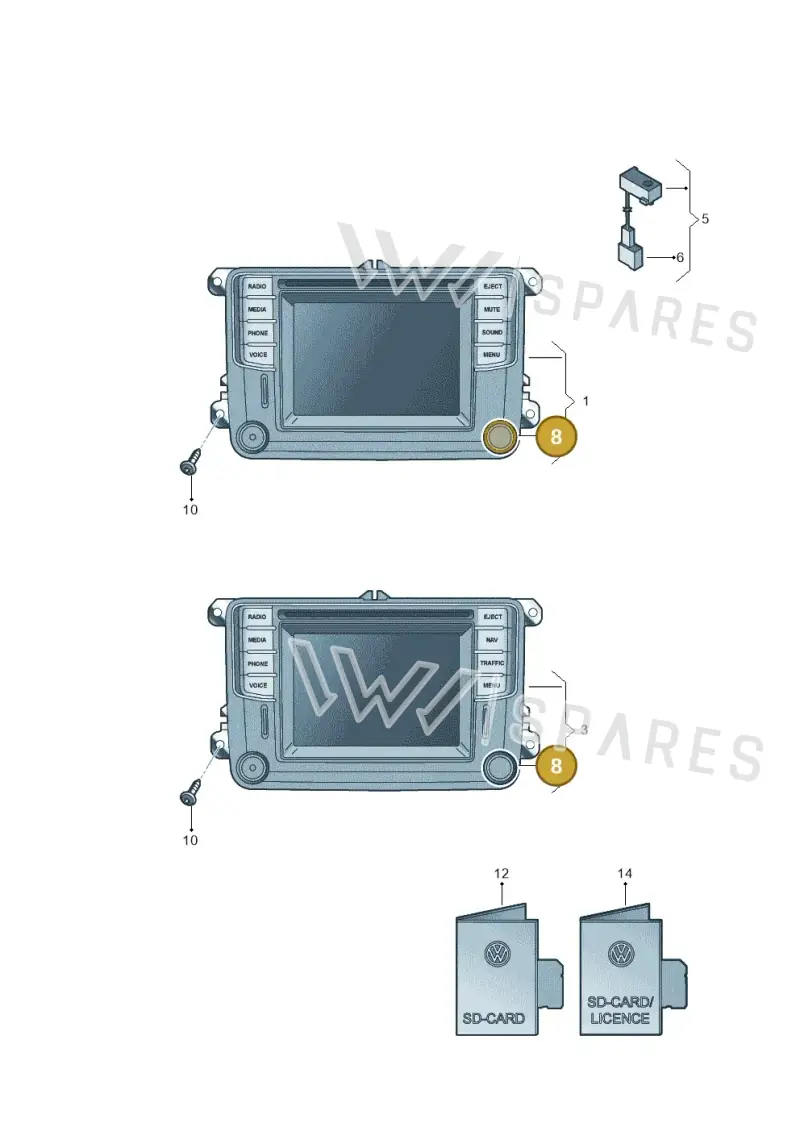 5C0998922 — Volkswagen Amarok (2022-) diagram 863035030, position 8