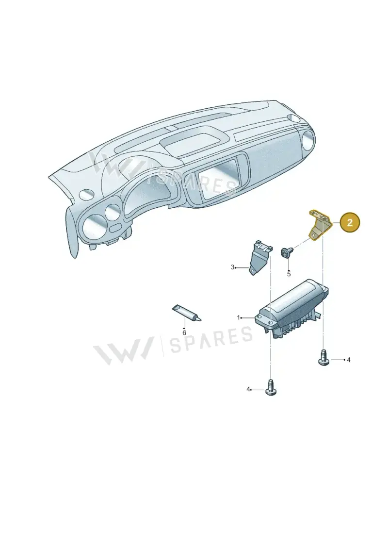 5C2880571B — Volkswagen Beetle (2016-2019) diagram 715880100, position 2