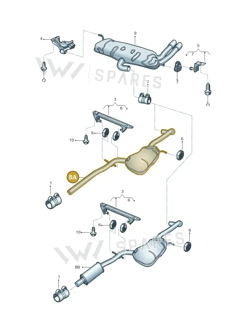 5C3253209AA — Volkswagen Beetle (2016-2019) diagram 715253850, position 8A