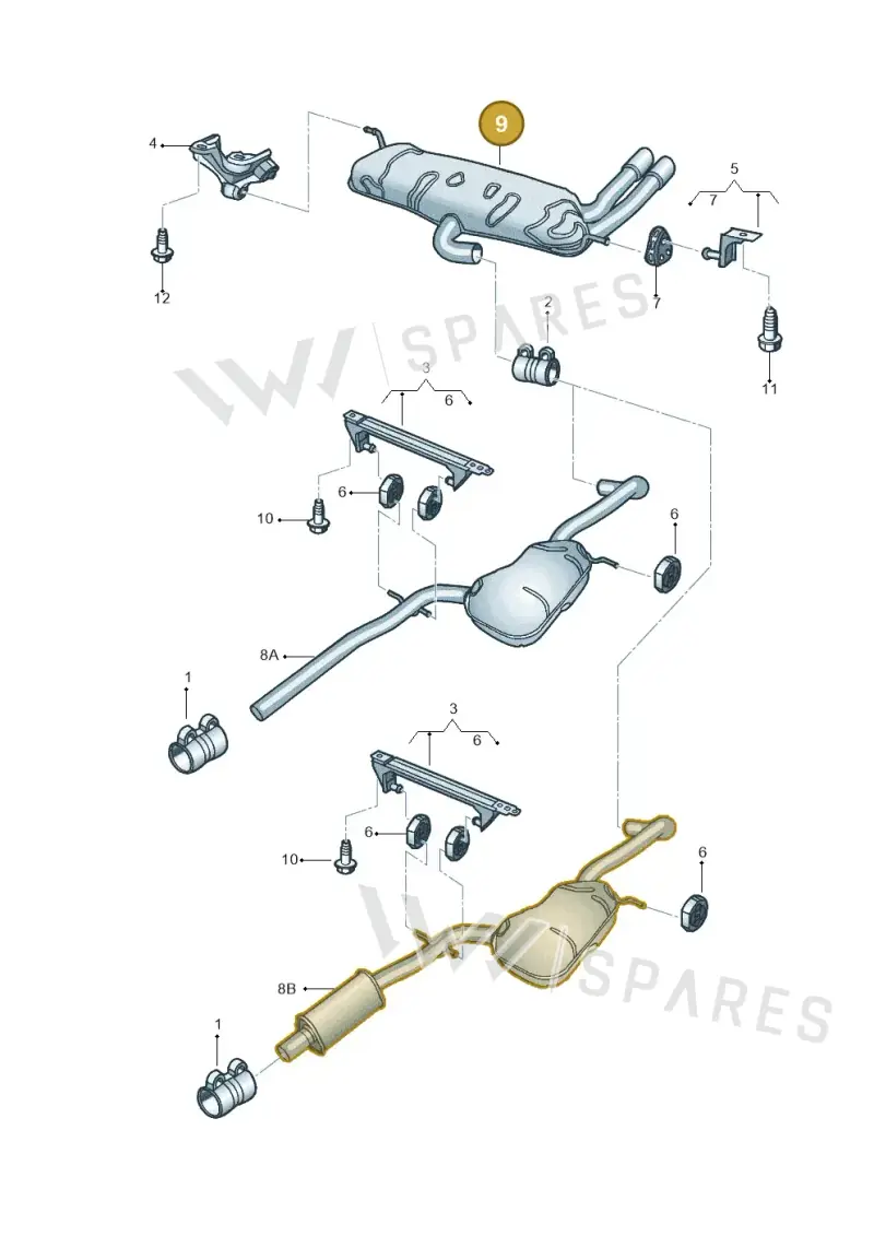 5C3253609C — Volkswagen Beetle (2016-2019) diagram 715253850, position 9