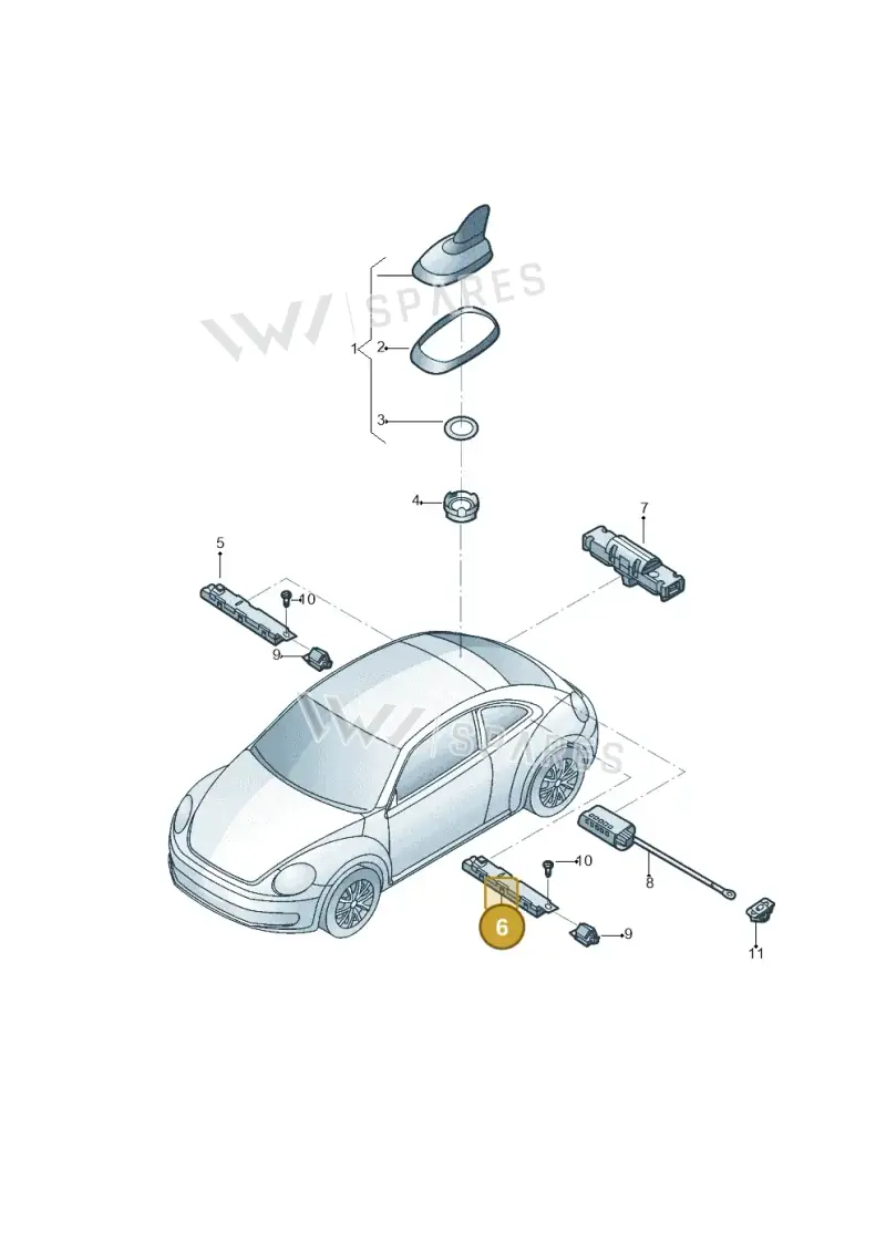 5C5035552F — Volkswagen New beetle (2011-2016) diagram 715035100, position 6