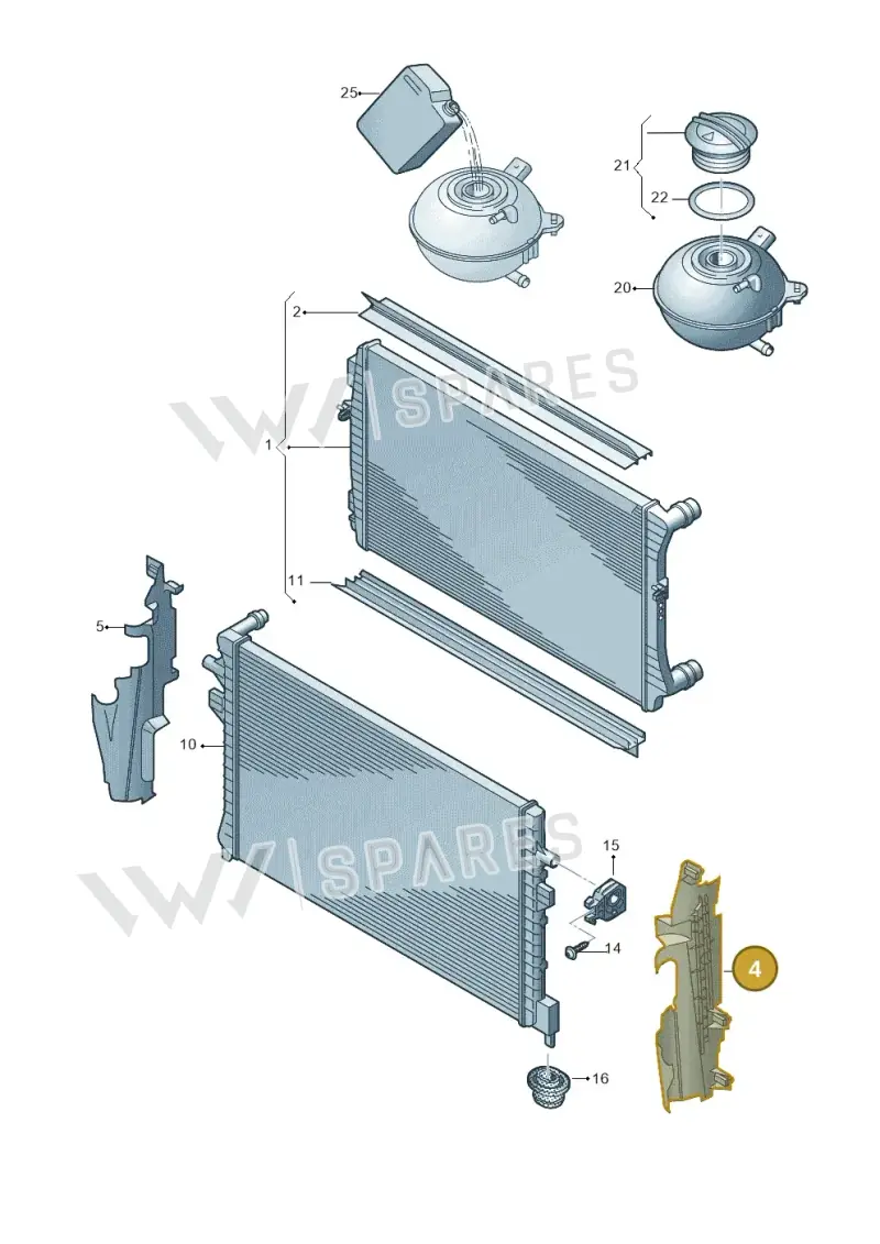 5C5121283E — Volkswagen Beetle (2016-2019) diagram 786121880, position 4