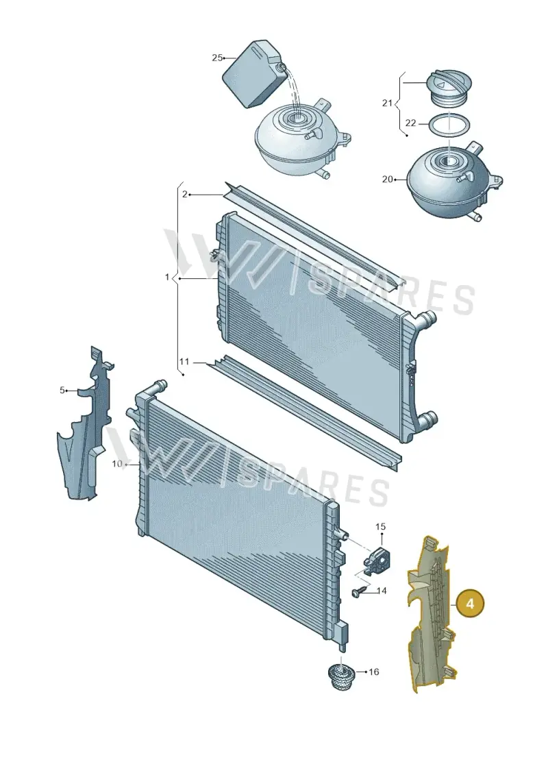 5C5121283F — Volkswagen Beetle (2016-2019) diagram 786121880, position 4