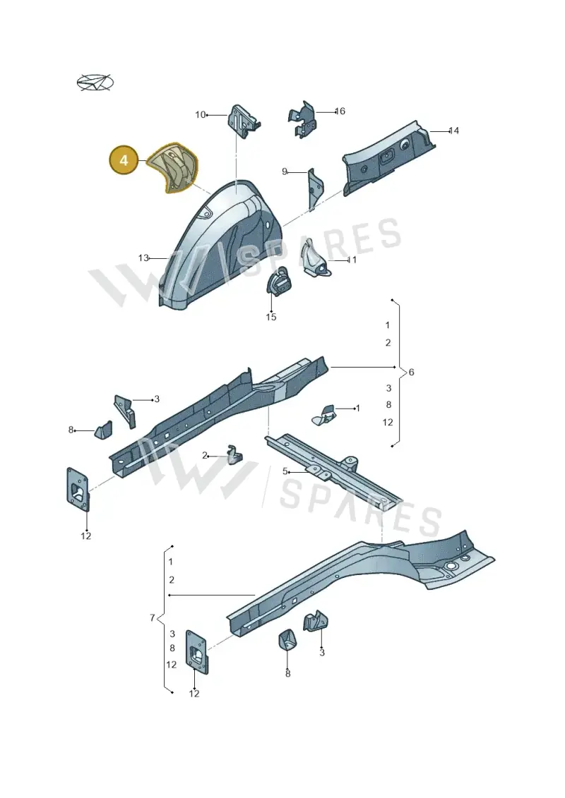 5C5802191 — Volkswagen Beetle (2016-2019) diagram 715803200, position 4