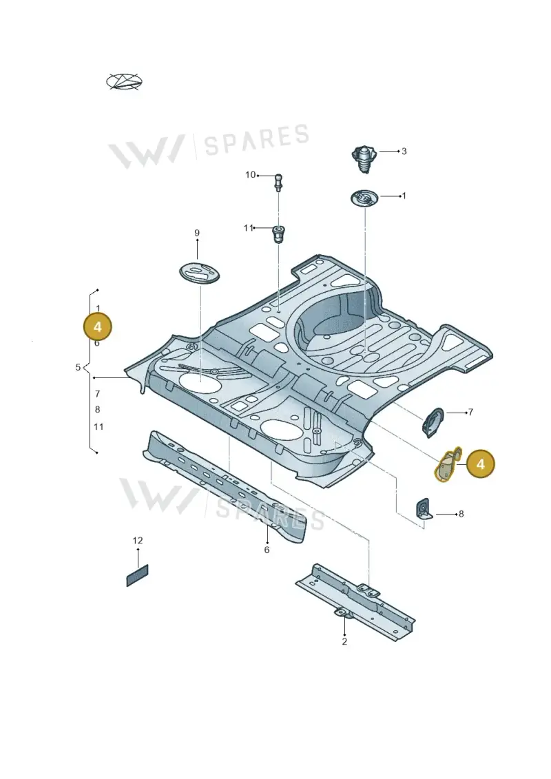 5C5804094 — Volkswagen New beetle (2011-2016) diagram 715803500, position 4