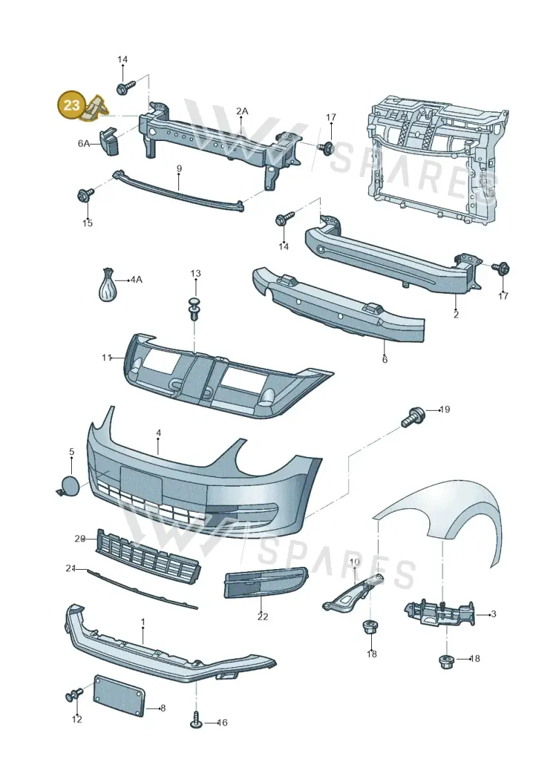 5C5807665B — Volkswagen Beetle (2016-2019) diagram 801807000, position 23