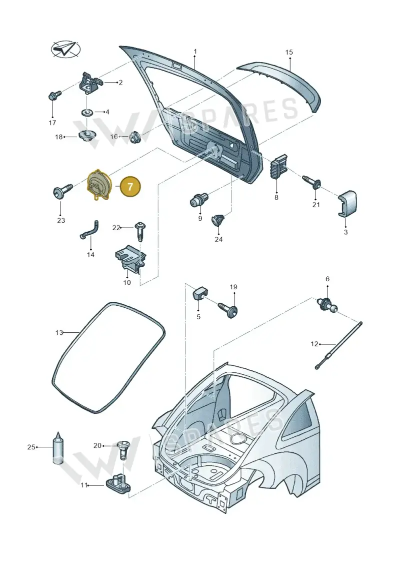 5C5827469EULM — Volkswagen Beetle (2016-2019) diagram 801827200, position 7