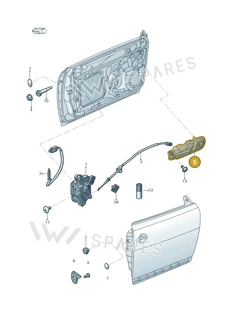 5C5837113LUBN — Volkswagen Beetle (2016-2019) diagram 715837000, position 5