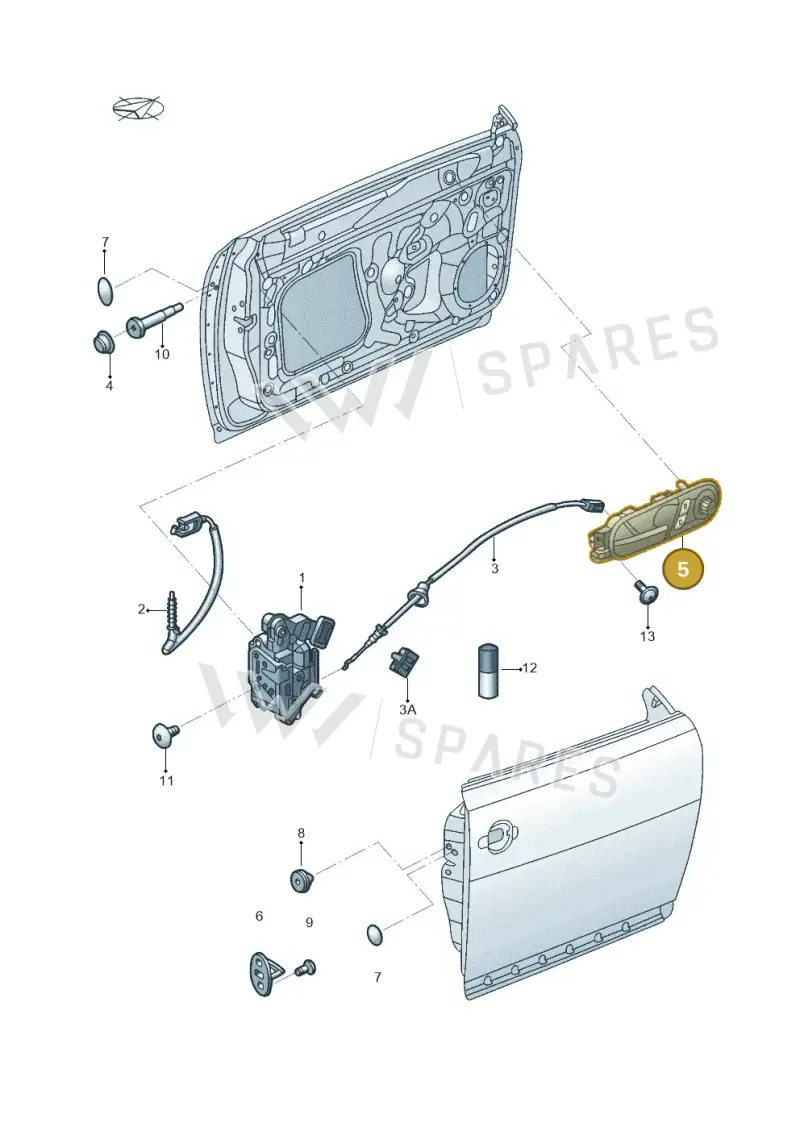 5C5837113MUBN — Volkswagen Beetle (2016-2019) diagram 715837000, position 5