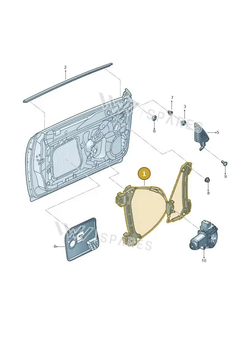 5C5837461G — Volkswagen New beetle (2011-2016) diagram 715837600, position 1