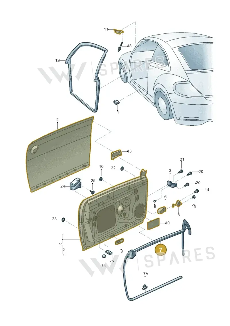 5C5837480G5AP — Volkswagen Beetle (2016-2019) diagram 801831000, position 7
