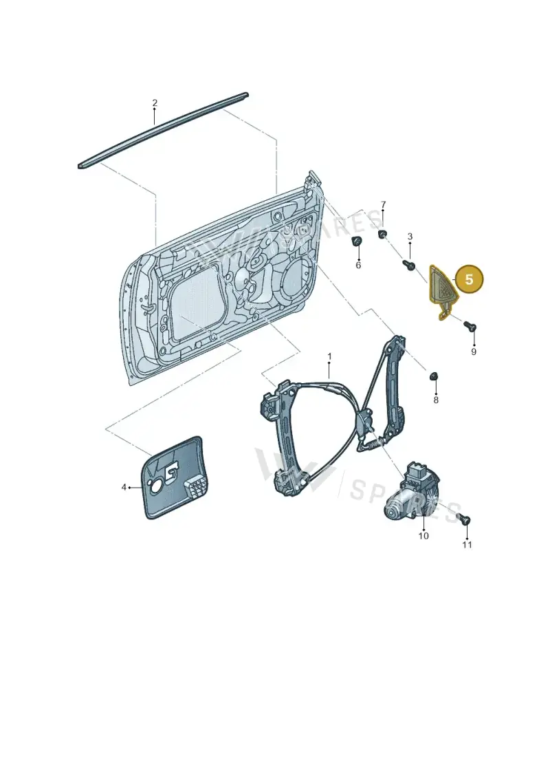 5C5837973K82V — Volkswagen Beetle (2016-2019) diagram 802837060, position 5