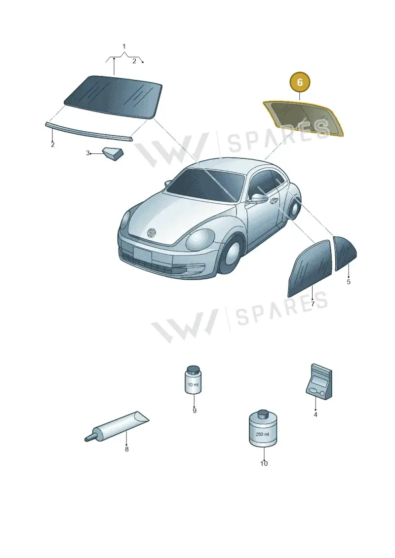 5C5845051F — Volkswagen Beetle (2016-2019) diagram 715845000, position 6