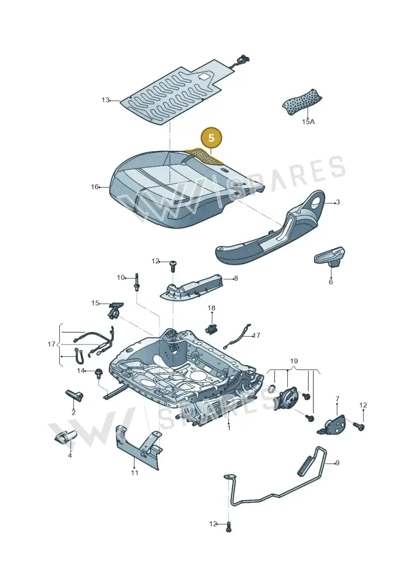 5C5881375 — Volkswagen Beetle (2016-2019) diagram 801881000, position 5