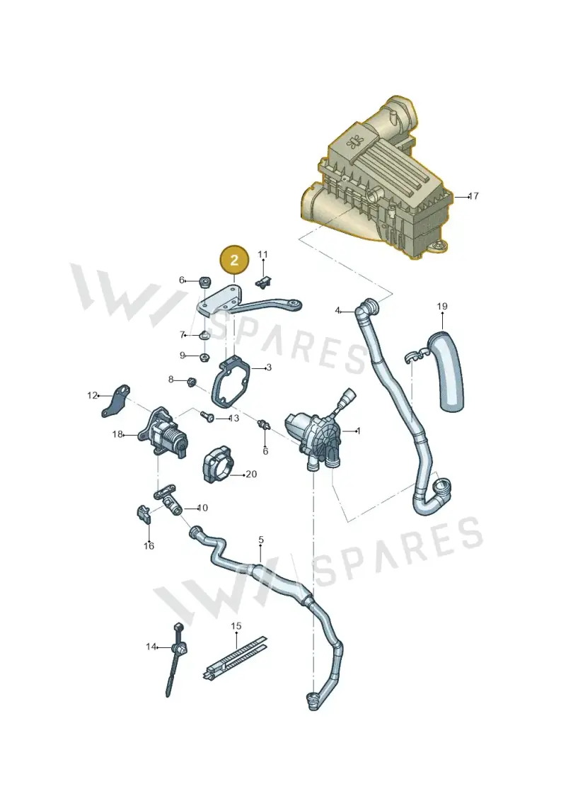 5C5906617B — Volkswagen Beetle (2016-2019) diagram 801131000, position 2