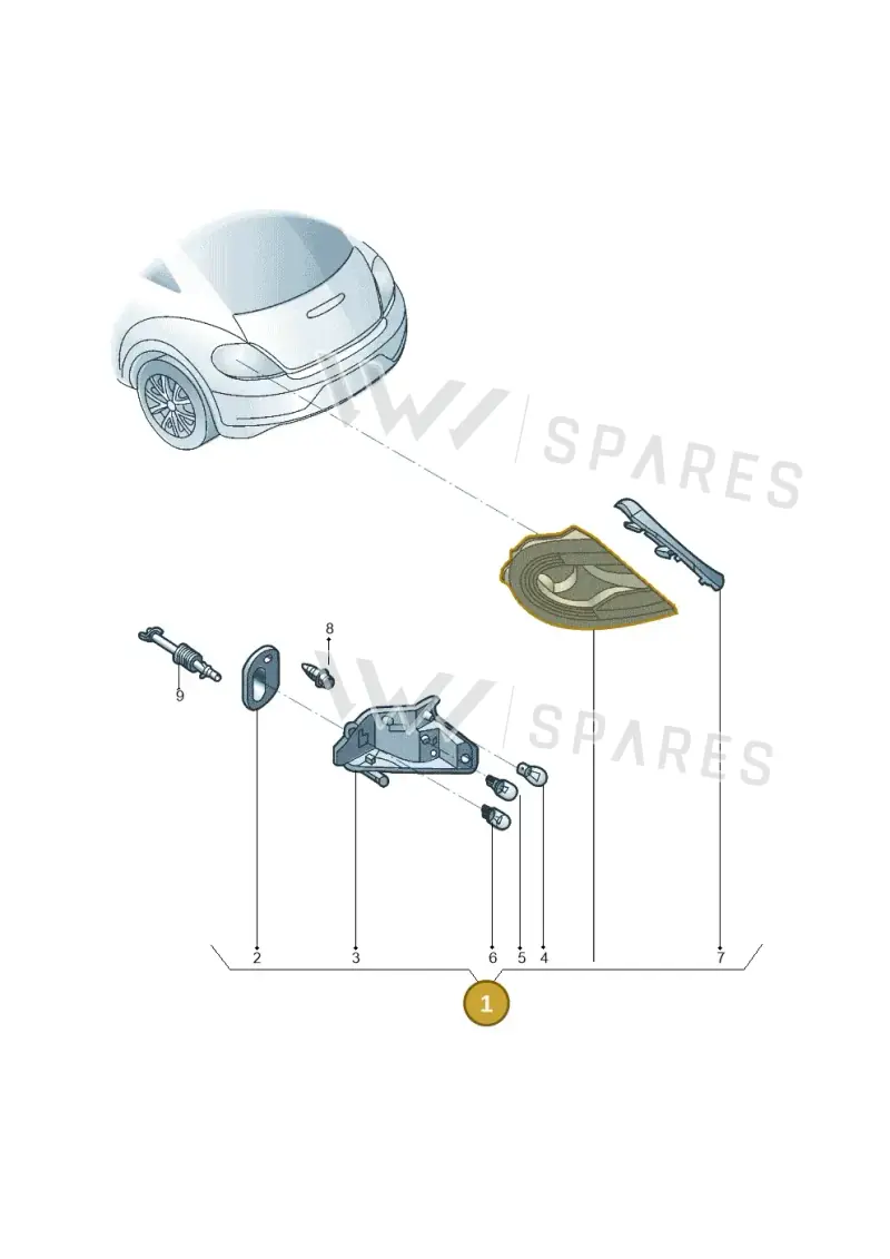 5C5945096S — Volkswagen Beetle (2016-2019) diagram 801945000, position 1