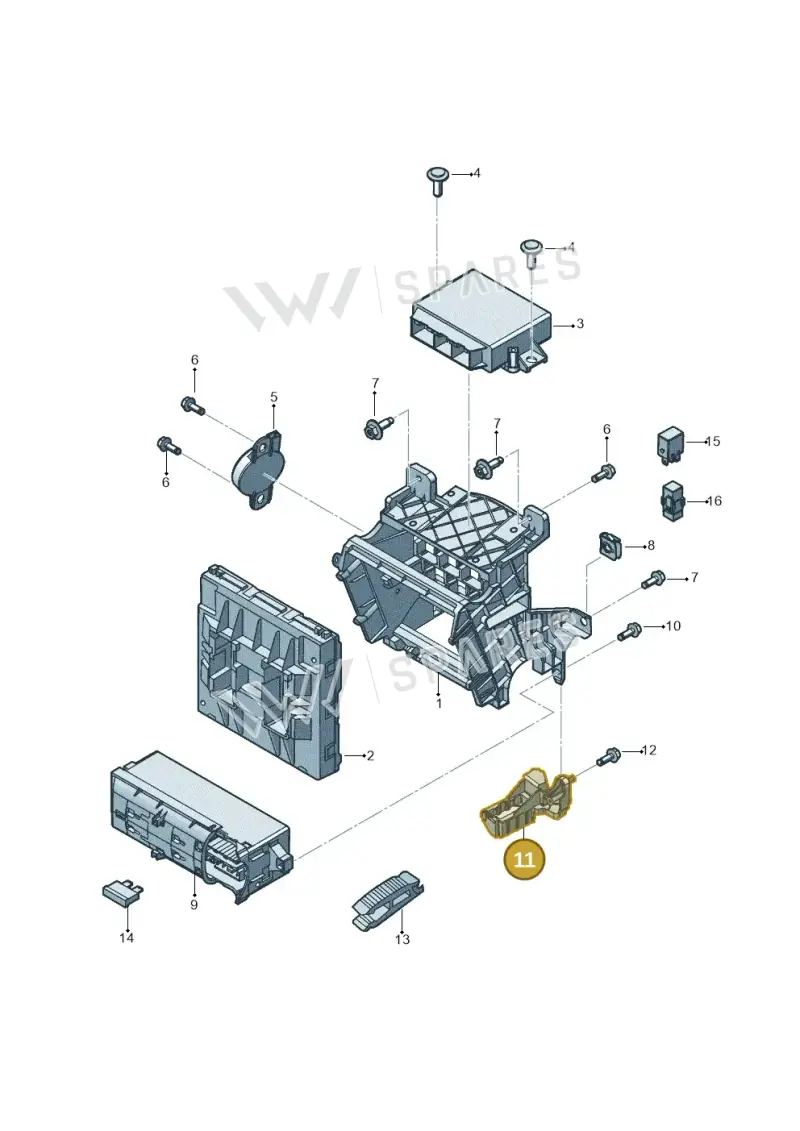 5C5971845A — Volkswagen Beetle (2016-2019) diagram 801937000, position 11