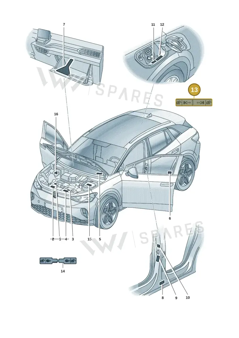 5C6010871 — Volkswagen ID.4 Pro (2020-2023) diagram 11a010000, position 13