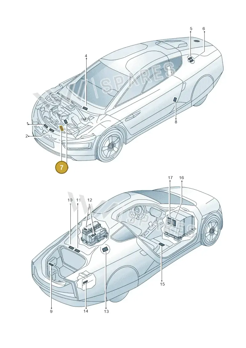 5C6010871 — Volkswagen 6Z3 platform diagram 760010000, position 7