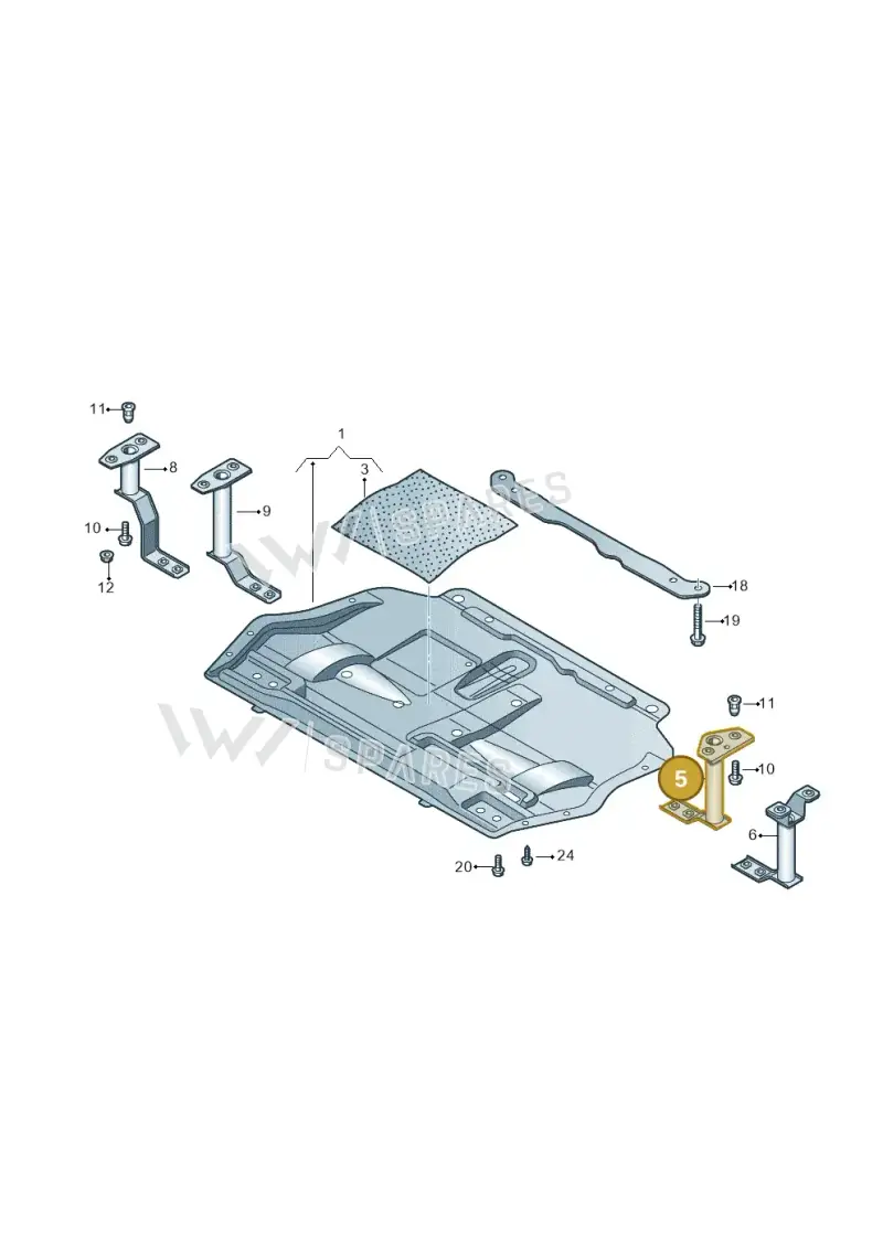 5C6018965 — Volkswagen Beetle (2016-2019) diagram 649825200, position 5