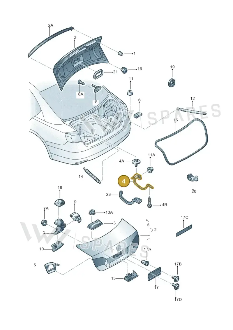 5C6827301E — Volkswagen Jetta 2.0 (2015-2015) diagram 692827200, position 4
