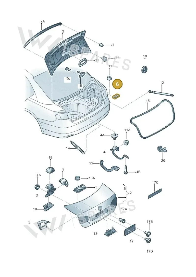5C6827715 — Volkswagen Jetta 2.0 (2015-2015) diagram 692827200, position 6