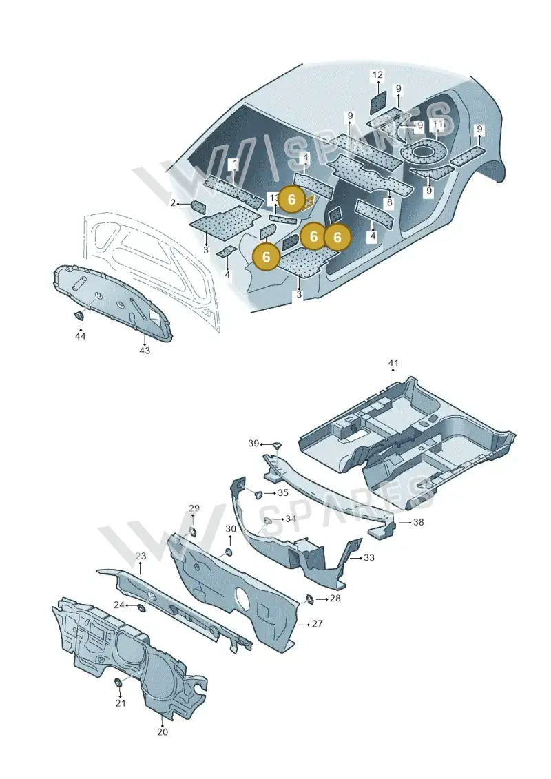 5C6864725A — Volkswagen Jetta 2.0 (2015-2015) diagram 420863200, position 6