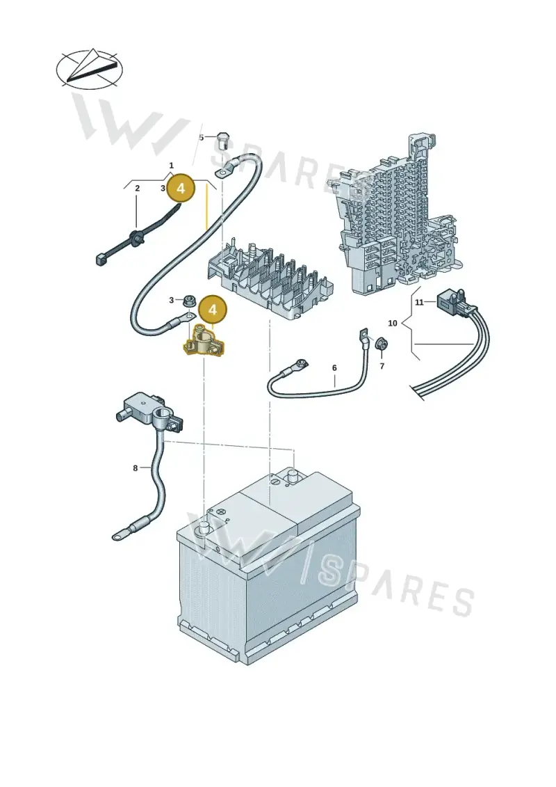 5C6915135A — Volkswagen ID.7 Limousine Pro (2023-) diagram 11a971005, position 4