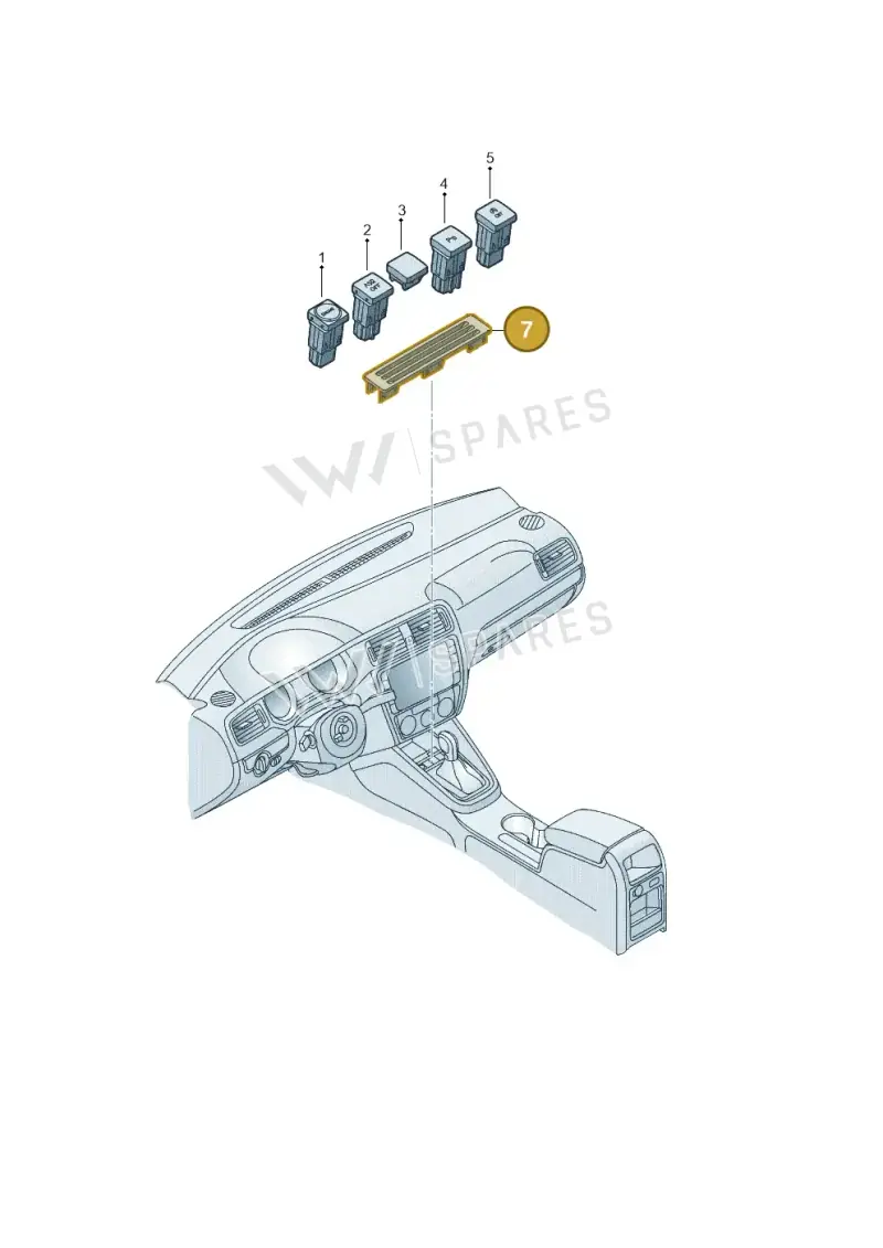 5C69275539B9 — Volkswagen Jetta 1.6 (2014-2018) diagram 789941550, position 7