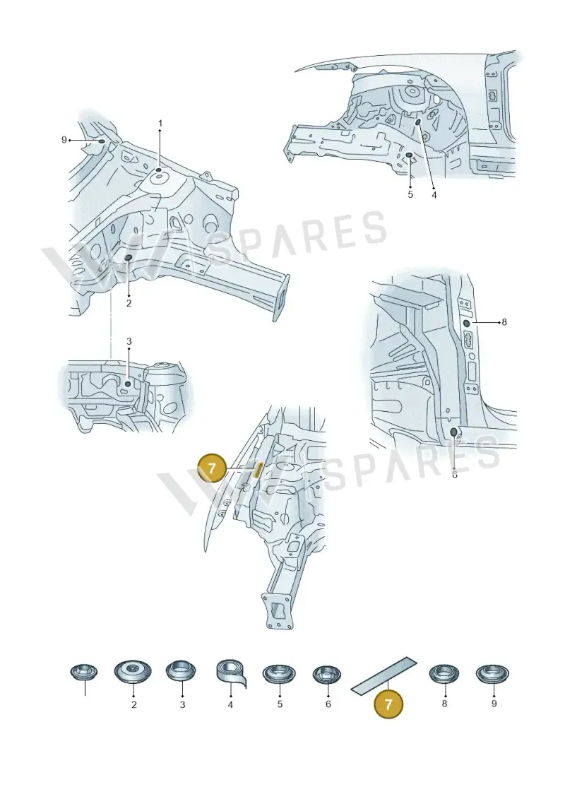 5E0805521A — Volkswagen Passat estate (2023-) diagram 3j0803660, position 7