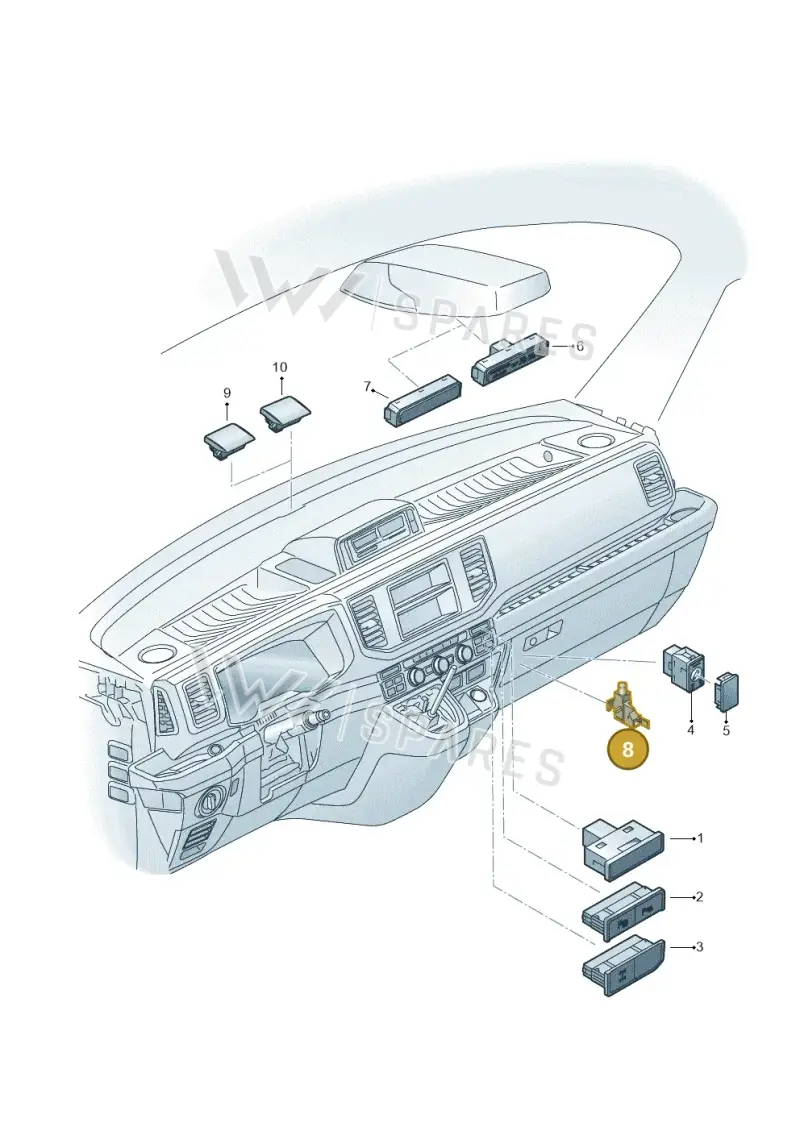 5E0947561 — Volkswagen E-Crafter 35 (2018-2024) diagram 806941540, position 8